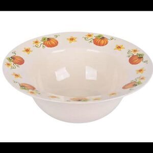 Temp-tations Seasonal 3-qt Embossed Bowl Pumpkins